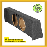 QPower Dual 12″ Sealed Empty Woofer Enclosure for ’09-’24 Ford F-150 Super Crew