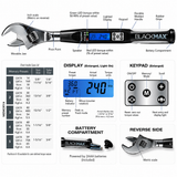 CPS BTLDTW Adjustable Electronic Torque Wrench Digital HVAC Installation
