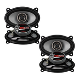 x2 Crunch 4×6-inch 50W RMS Power 2-Way Coaxial Speakers (Grilles Not Included)