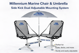 Millennium Marine Boat Seating Bundle Double Seat & Umbrella Set