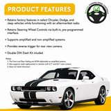 CRUX DKCR-59K Radio Replacement Interface Steering Wheel Control Retention