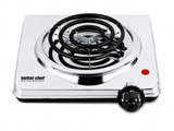 Better Chef 1000W Portable Electric Burner Adjustable Heat Hot Plate Dorms & RVs