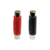 Audiopipe IS1195SL RCA Female Couplers F/F Nickel 10 Pack Red Black