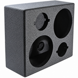 Audiopipe Universal Dual 6.5" Speaker Box with Dual 3" Tweeter Openings