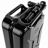 Wavian 5 Gallon 20L NATO Steel Jerry Can w/ Leakproof Spout Black