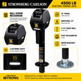 Stromberg Carlson JET-4500 Electric Tongue Jack 4500 lb RV Trailer Jack