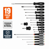 Williams 19Pc Premium Screwdriver Set Phillips Slotted Electrician