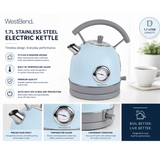 West Bend Electric Kettle Retro-Styled with Auto-Shutoff & Boil-Dry Protection