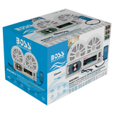 Boss Audio MCK632WB.64 1 DIN 6.5" Full Range Marine Stereo Speaker Package (NEW)