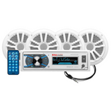 Boss Audio MCK632WB.64 1 DIN 6.5" Full Range Marine Stereo Speaker Package (NEW)