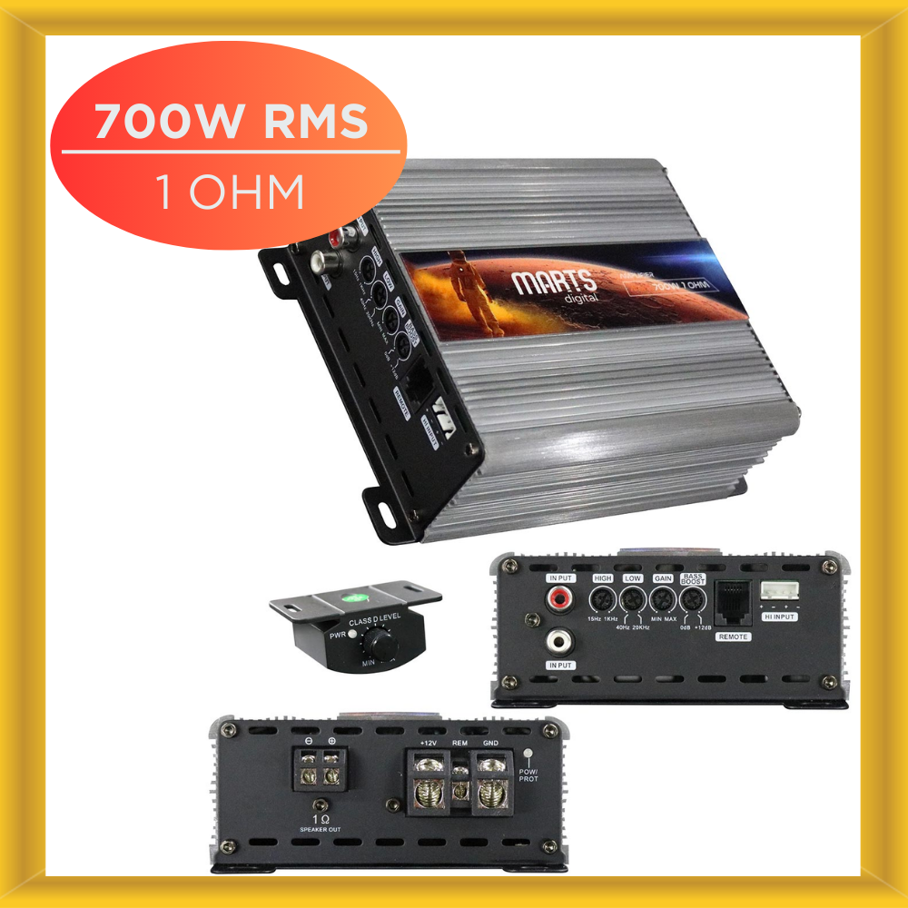 Marts MXD7001OHM Full Range Monoblock Amplifier 700W RMS Power 1 OHM C