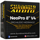 Sundown Audio S-NEOPROV484 8" 320W RMS Power 4 Ohms Mid-range Car Speaker