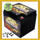 Reikken PR2400 Energie 2400 Watt 12 Volt Power Cell 50 Ah AGM Car Audio Battery