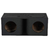 Q Power QBOMB Dual 10" Horn Ported Vented Enclosure Subwoofer Box | QBOMB10HP