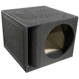 QPower “QBOMB” Single 15-inch ‘Horn-Ported’ Empty Car Woofer Enclosure (NEW)