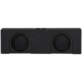 QPower QBTRUCK210V Dual 10 Inch Ported Empty Car Woofer Enclosure Behind Seat