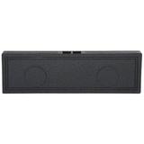 QPower QBTRUCK210V Dual 10 Inch Ported Empty Car Woofer Enclosure Behind Seat