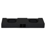 QPower QBTRUCK210V Dual 10 Inch Ported Empty Car Woofer Enclosure Behind Seat