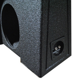 QPower QBTRUCK210V Dual 10 Inch Ported Empty Car Woofer Enclosure Behind Seat