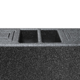 QPower QBTRUCK210V Dual 10 Inch Ported Empty Car Woofer Enclosure Behind Seat