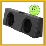 QPower QBTRUCK210V Dual 10 Inch Ported Empty Car Woofer Enclosure Behind Seat
