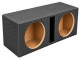 Q Power QHD212V Dual 12" Vented Subwoofer Box Enclosure MDF Carpeted