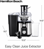 Hamilton Beach R67870 Juice Extractor Easy Sweep Cleaning Tool Big Mouth
