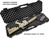 MTM RC34 34 Inch SBR Hard Gun Case for Collapsible Stock Rifle Black