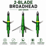 Swhacker SWH00207 #207 100 Grain 2" Mechanical Broadheads 3 Pack Hunting