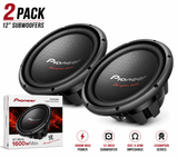 2 X Pioneer Champion Series 12" Dual Voice Coil 4 ohm Car Component Subwoofer