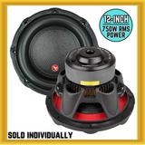 Audiopipe TXX-BDC2-12 12″ 750W RMS Power Dual 4 Ohm Voice Coil Car Subwoofer