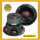 Audiopipe TXX-BDC-V-12-D2 12" Car Subwoofer 1200W RMS Dual 2 Ohm Voice Coils New