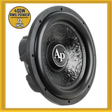 Audiopipe TXXFB1200 12" 400W RMS Dual 4 Ohm Voice Coils Shallow Mount Car Woofer