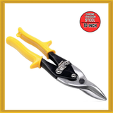 Performance Tool 10-Inch Center Cut Aviation Tin Snip for Cutting Metal Sheet