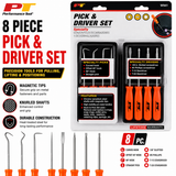 Performance Tool W941 8Pc Pick & Driver Set Hook Pick Torx Screwdriver