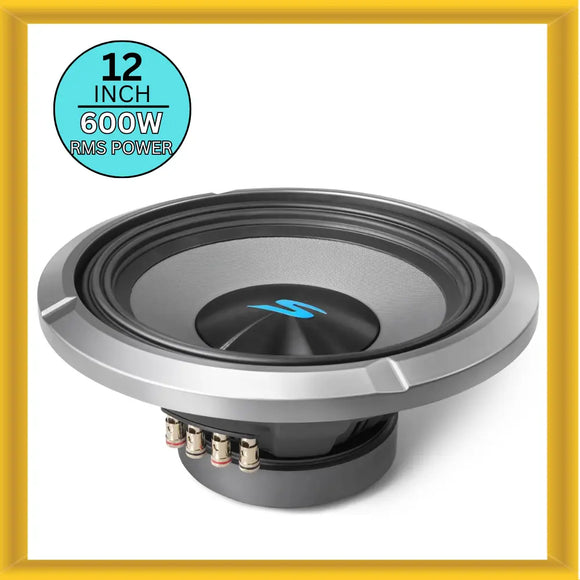 Alpine S-Series S2-W12D2 12 Inch Dual 2 OHM Car Subwoofer 600 Watts RMS Power