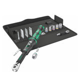 Wera 0513011000 Click-Torque 1/4″ Reversible Bit Wrench & Bit Set - 20 Pc. Set