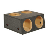 Q Power BASS12 4HOLE T 4 Hole 12" Sealed Divided Speaker Subwoofer Box
