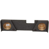 Q Power Dual 12" Subwoofer Carpeted Enclosure Box for 2014-2019 GMC / Chevrolet Double Cab