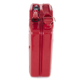 TWO WAVIAN 5 GALLON 20 LITER STEEL FUEL CAN, AUTHENTIC JERRY CAN w/ LEAKPROOF SPOUT - RED