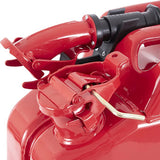 WAVIAN 5 GALLON 20 LITER FUEL CAN, AUTHENTIC JERRY CAN w/ LEAKPROOF SPOUT - RED