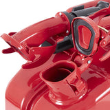 WAVIAN 5 GALLON 20 LITER FUEL CAN, AUTHENTIC JERRY CAN w/ LEAKPROOF SPOUT - RED