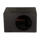 QPower QBOMB Single 10″ Side Ported Vented Subwoofer Enclosure Box