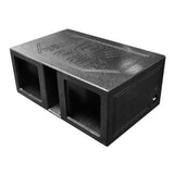 QPOWER QBOMB HIGH SPL DUAL SQUARE 12" LARGE VENTED SLOT PORTED SUBWOOFER BOX