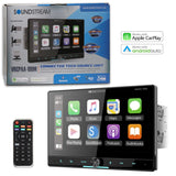 Soundstream VRCPAA-106M 2 DIN 10.6" Multimedia Car Stereo w/ Bluetooth Apple CarPlay & Android Auto